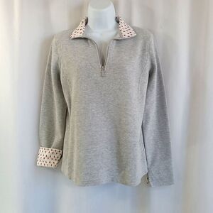 Orvis Top Women's Size Small Printed Collar And Cuffs
